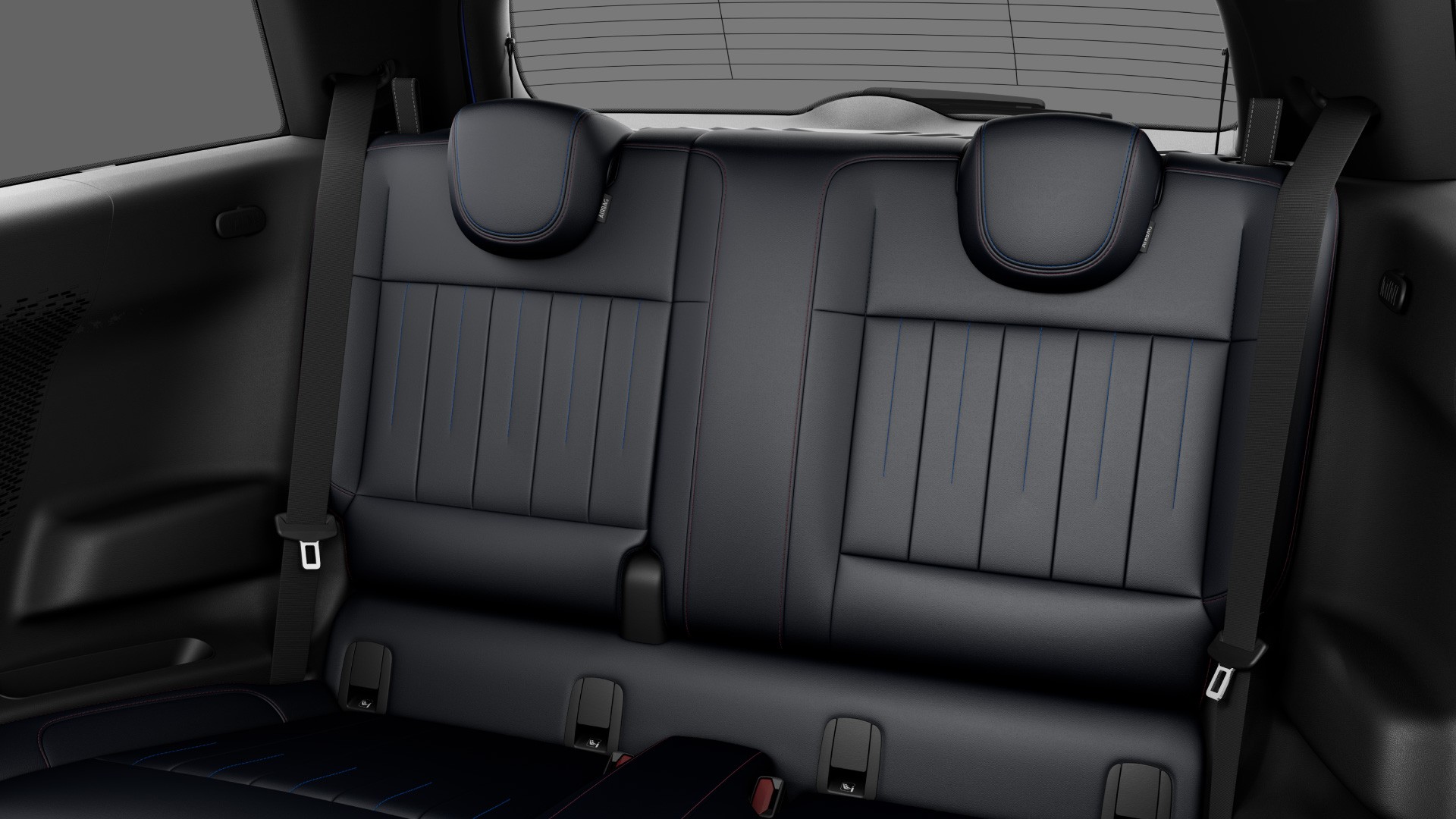 View of all-electric MINI Cooper Black Multitone seat cover